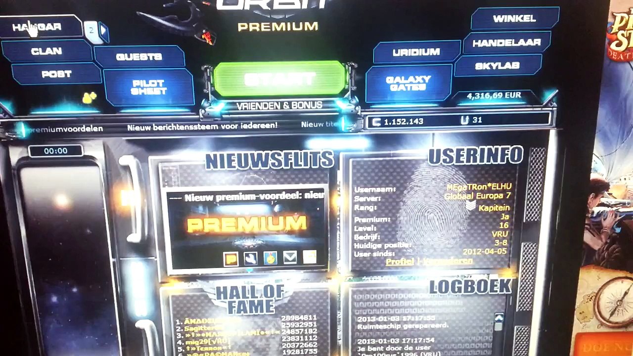 Buy Sell Accounts - Dark orbit account for sale gb7