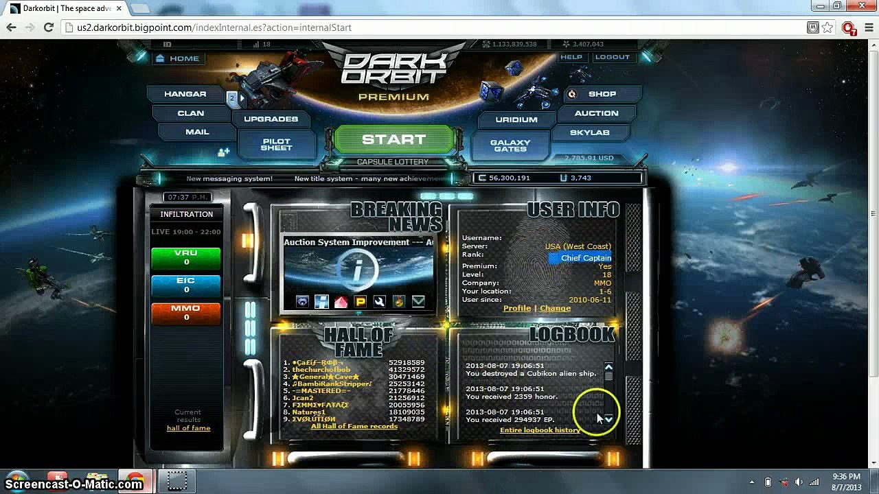 Buy Sell Accounts - Darkorbit account for sale 90$(1)