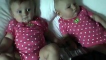 Just adorable twin babies making each other laugh!
