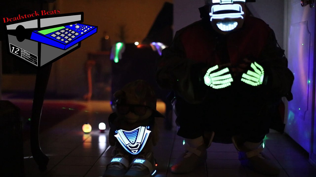 Nike Air Mags Lights On and Custom Air Mags On Feet