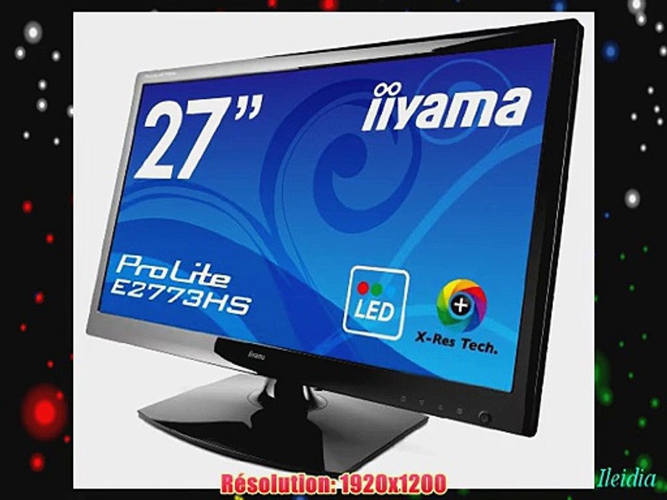 iiYama ProLite E2773HS-GB1 Ecran PC LCD 27'' 1920x1080 1 ms VGA DVI-D/HDMI Noir