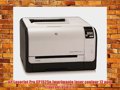 HP LaserJet Pro CP1525n Imprimante laser couleur 12 ppm Ethernet USB 2.0
