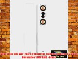Auna Linie-500-WH - Paire d'enceintes colonne passives ? 3 voies Bassreflex 140W RMS - blanc