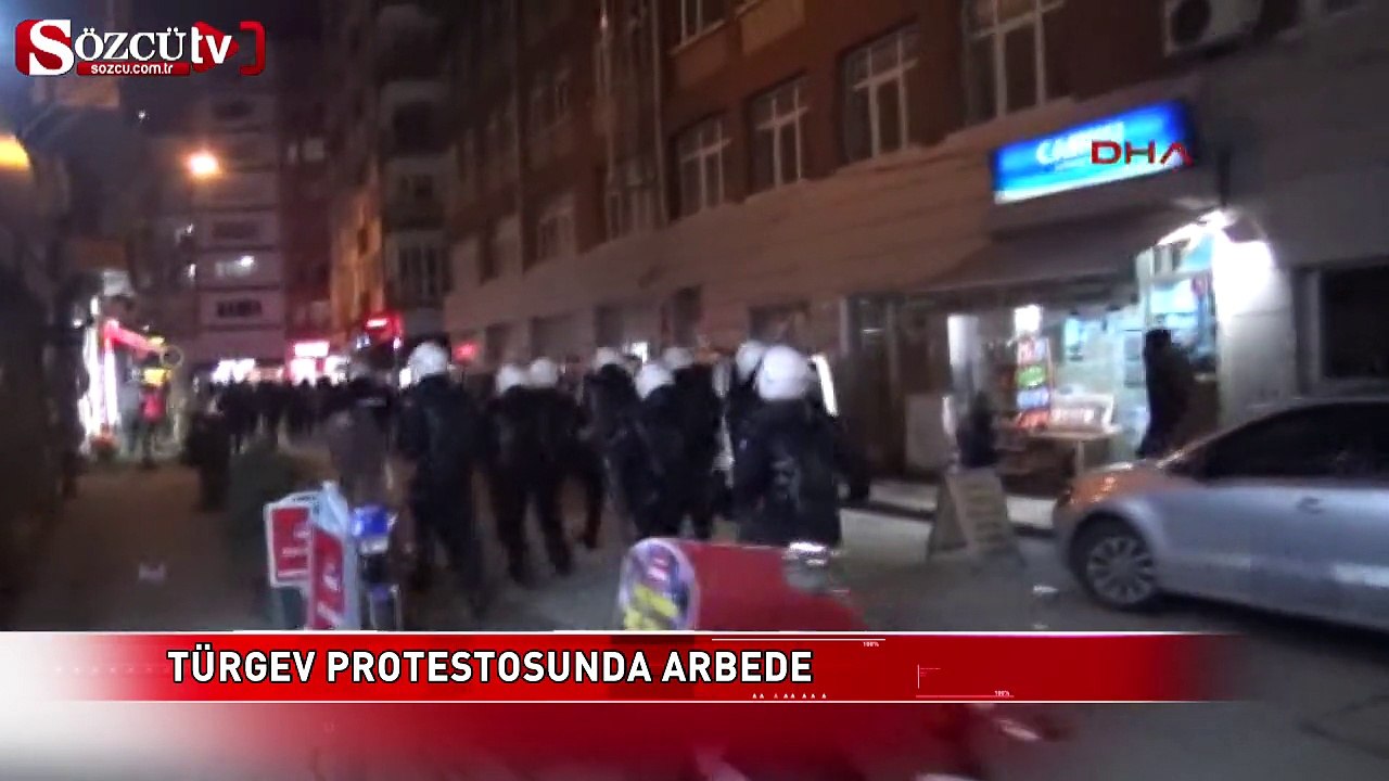 TÜRGEV protestosunda arbede