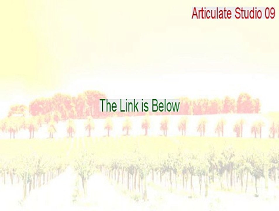 Articulate Studio 09 Crack [articulate studio 09 system requirements]