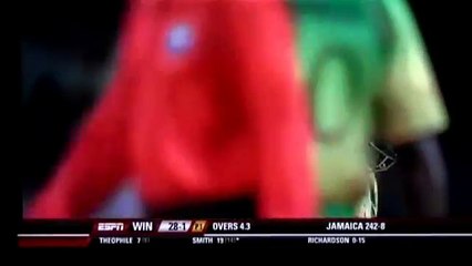 Devon Smith, 4,dot,dot,dot,4,4,4,4,1 vs Jamaica, Semi final