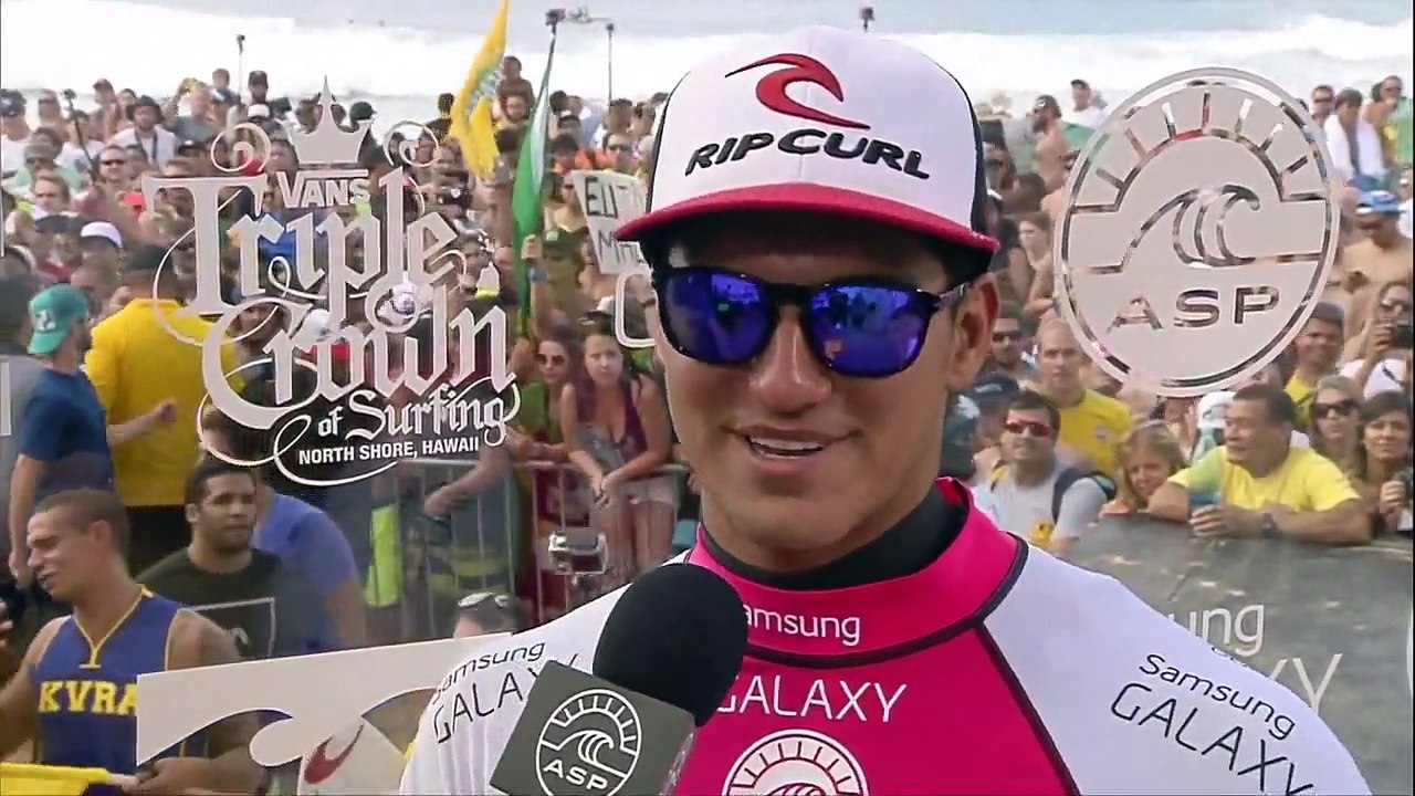 2014 Billabong Pipe Masters - World Champion Medina Reacts
