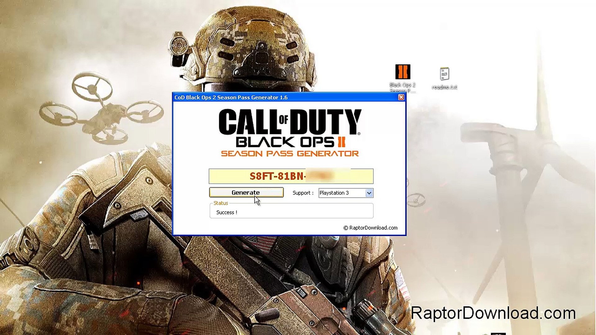 Call of Duty : Black Ops 2 generateur de Season Pass - 