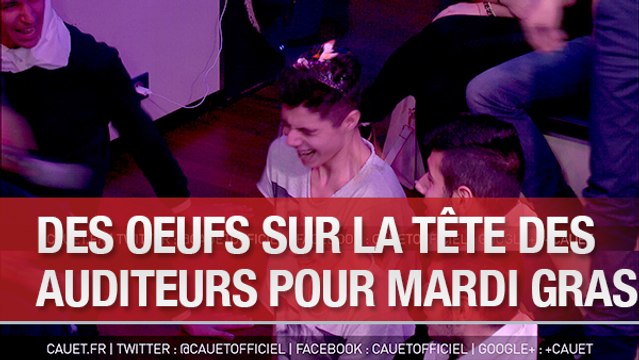 Des oeufs sur la tête des auditeurs pour Mardi Gras - C'Cauet sur NRJ