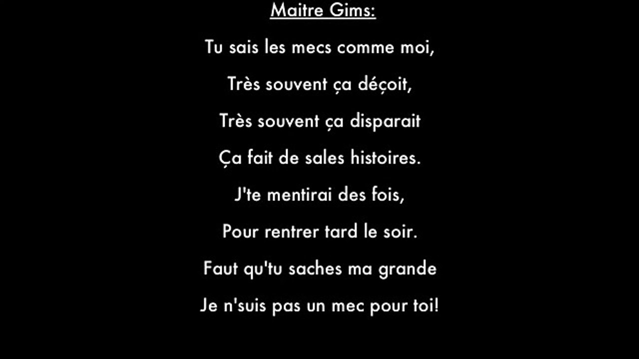 [HD] Vitaa Game Over feat Maître Gims - Paroles