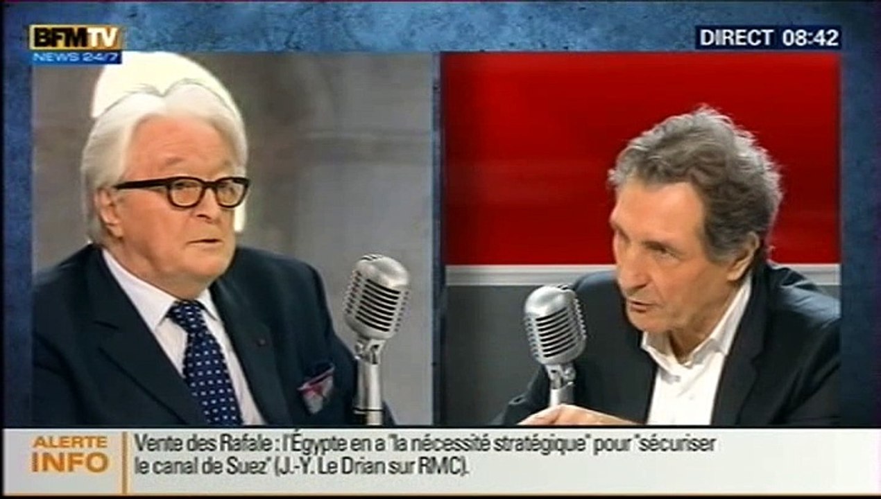 Haro des médias sur JJ Bourdin et Roland Dumas (1/5)