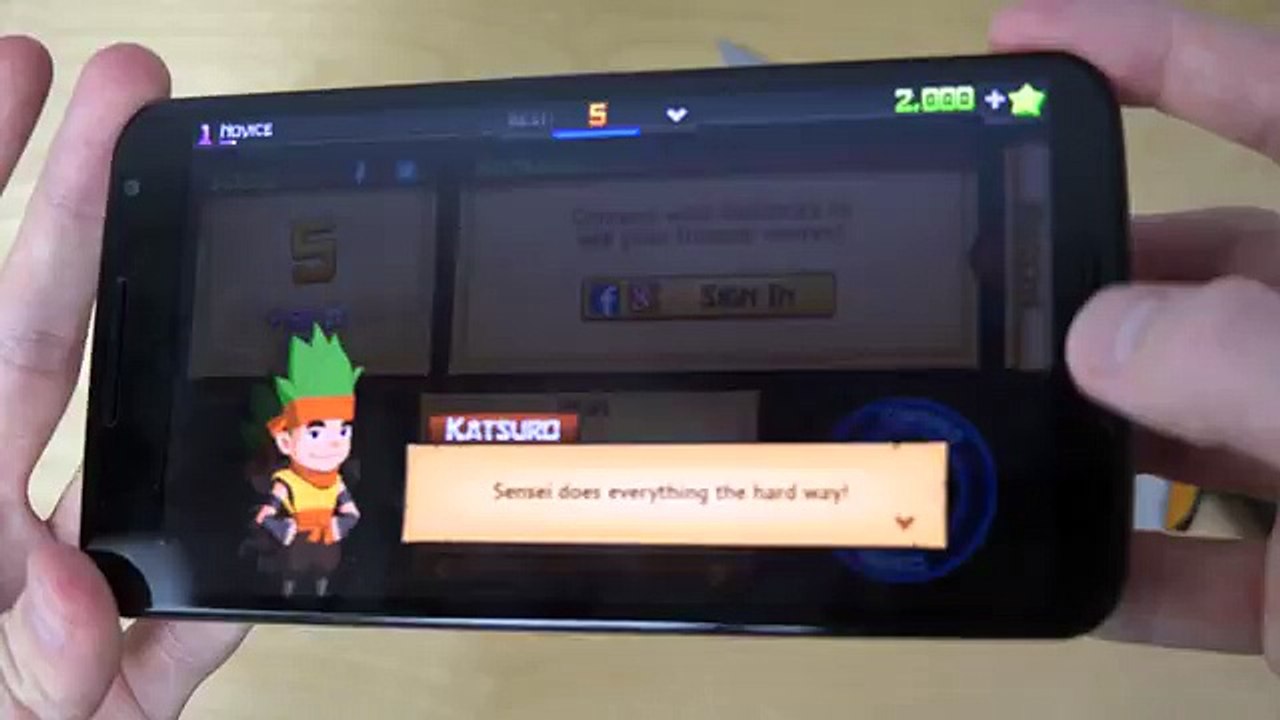 Nexus 6 Knife Screen - Test (4K)