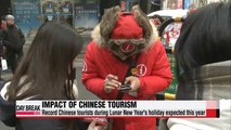 Record number of Chinese tourists visiting Korea for Lunar New Year holiday