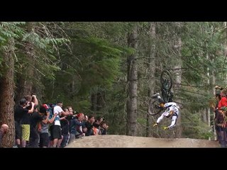 Thrills And Spills On 'A-Line' At Crankworx Air DH | Crankworx Whistler 2014