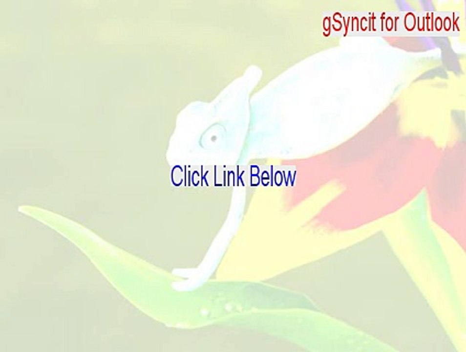 gSyncit for Outlook (32-Bit) Full - Risk Free Download