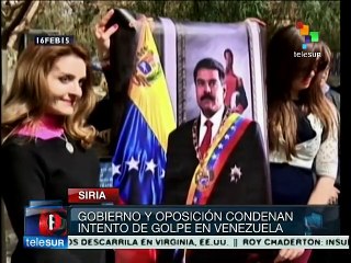 Pueblo y gobierno sirios condenan intento de golpe en Venezuela