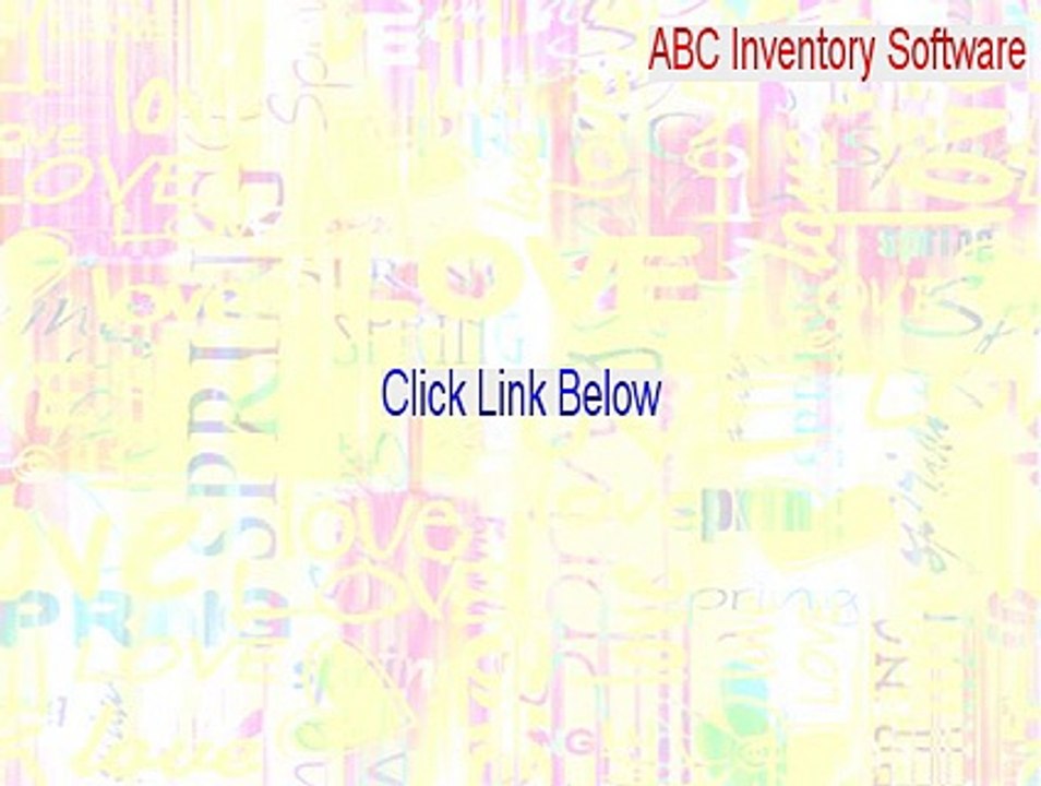 ABC Inventory Software Serial (Instant Download)