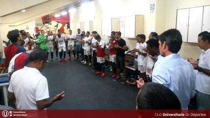 Universitario: Raúl Fernández y su emotiva arenga ante UTC