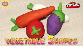 Play Doh Vegetables | Learning Vegetable Shapes Video For Kids & Childrens