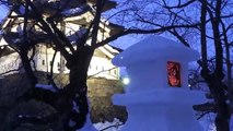 150207　弘前城　弘前城雪燈籠まつり Japan Hirosaki Snow Lantern Festival