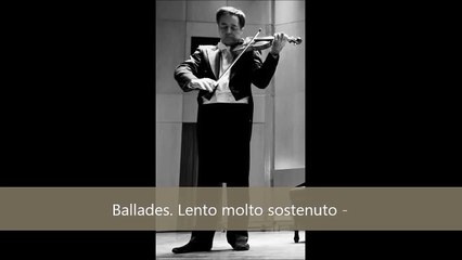 YSAŸE Sonata Op.27/3 Ballade - R.Bonucci, live 2007