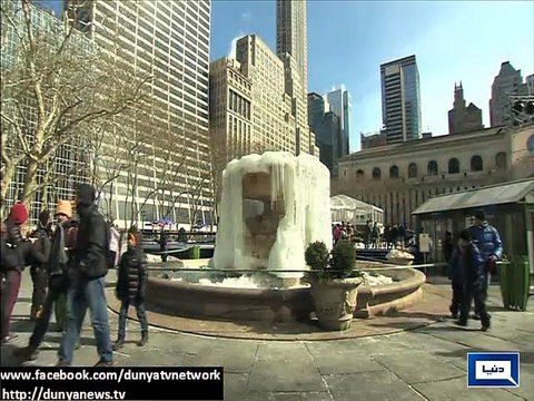 Dunya News-US hit by blizzards, cold, after record snow