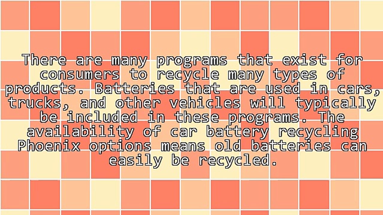 Advantages Using Car Battery Recycling Phoenix