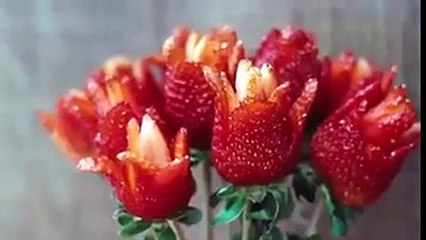 How To Make A Strawberry Rose