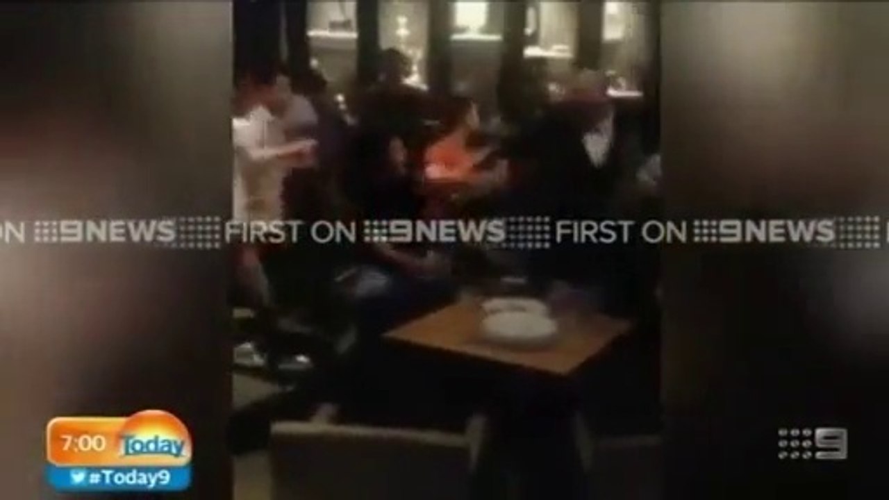 Exclusive Footage of Fight between Pakistan and India Fans during Cricket World Cup Match 2015