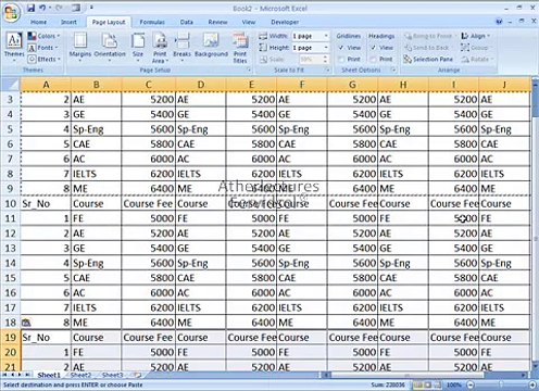 Ms Excel 2007 Printing Training in Urdu Lecture No 16 of 18