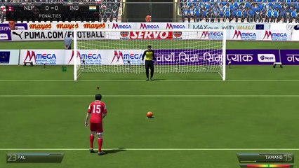 FIFA 14 - Nepal Vs India Penalty Shootout - YouTube