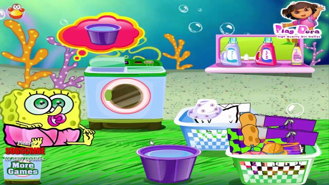 Bob l'éponge jeu - jeu de lavage de vêtements à laver Bob l'éponge - Jeux gratuits en ligne
