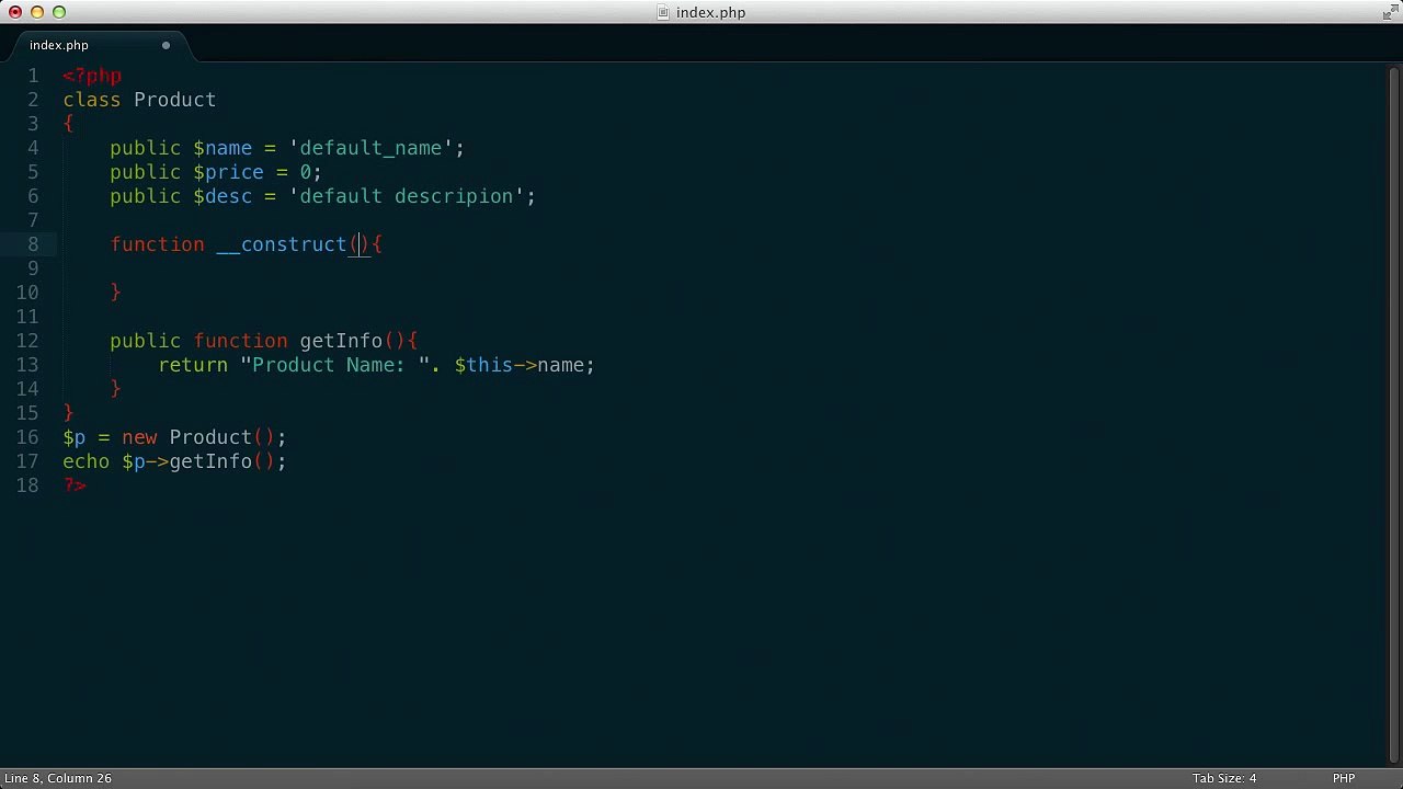 Learn Object-Oriented PHP at Treehouse