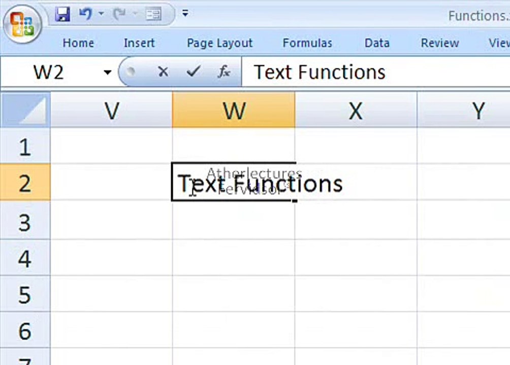 Ms Excel 2007  Text Functions  in Urdu Lecture No 9 of 18