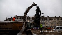 Beauvais : la statue de Jeanne Hachette s'envole