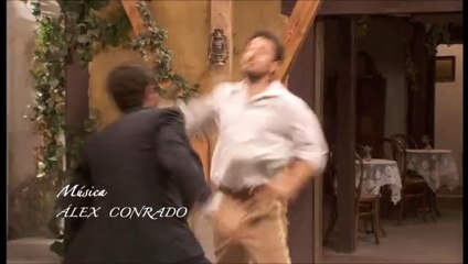 Conrado y Bosco se pelean en mitad de la plaza