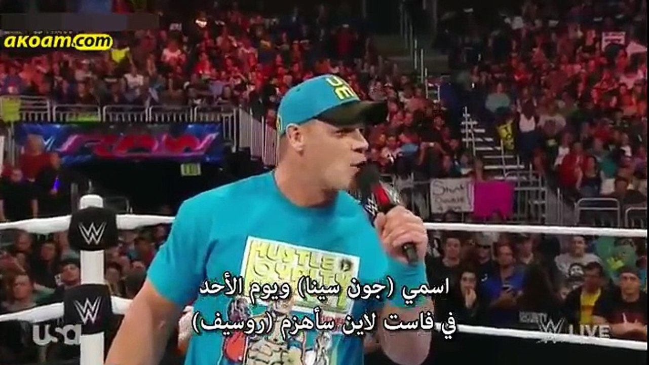 عرض الرو الاخير بتاريخ 2015.02.16 مترجم سيتم رفع جميع عروض المصارعة