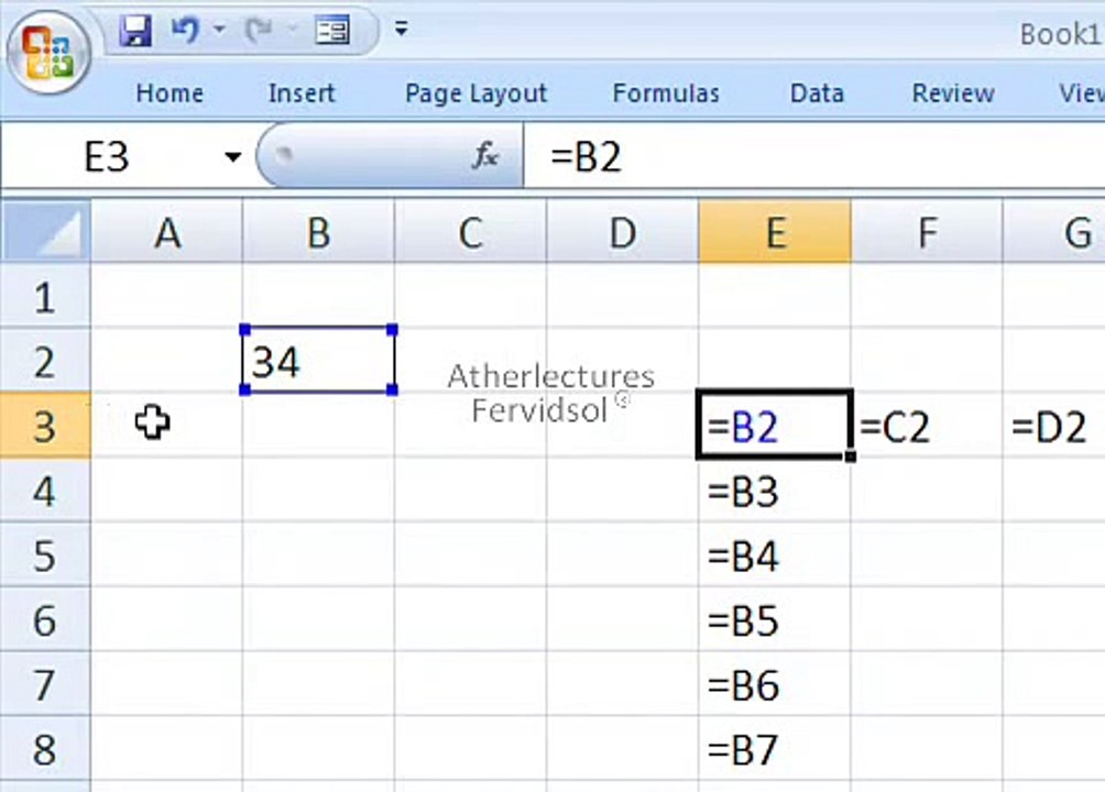 Ms Excel 2007 Variable Reference Training in Urdu Lecture No 13 of 18