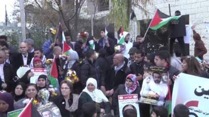 Filistinli Tutuklular İçin Protesto Gösterisi Düzenlendi