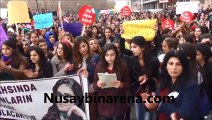 Nusaybin'de Binlerce Genç Kadın Özgecan İçin Yürüdü
