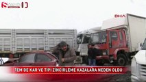 Tem Otoyolunda zincirleme kaza!