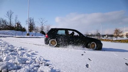 VW R32 SNOW DRIFT + SOUND