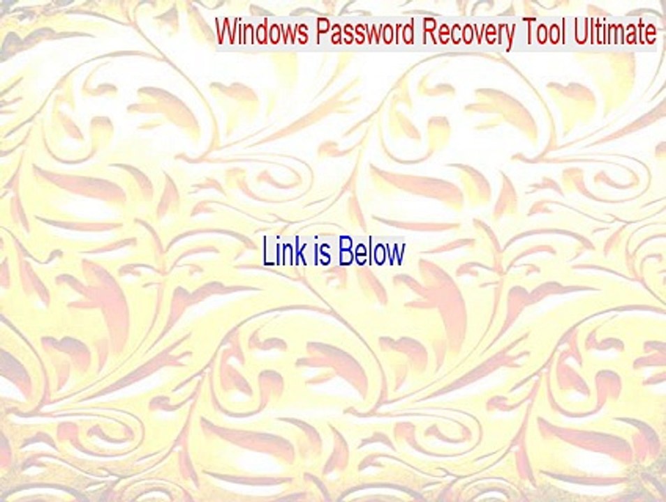 Windows Password Recovery Tool Ultimate Key Gen - Download Here 2015