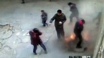 Why you should never throw a lit firecracker into a manhole