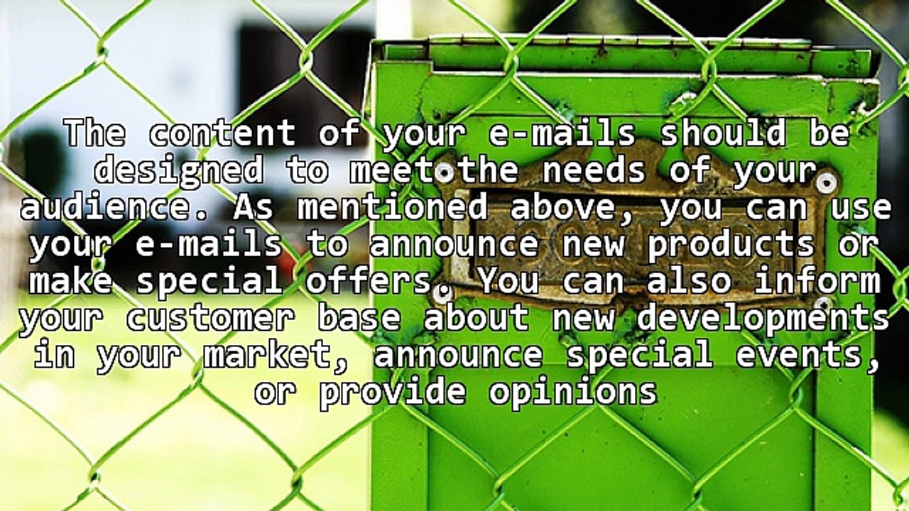 Marketing via E-mail for Search Engines