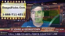 Georgetown Hoyas vs. St Johns Red Storm Free Pick Prediction NCAA College Basketball Odds Preview 2-17-2015