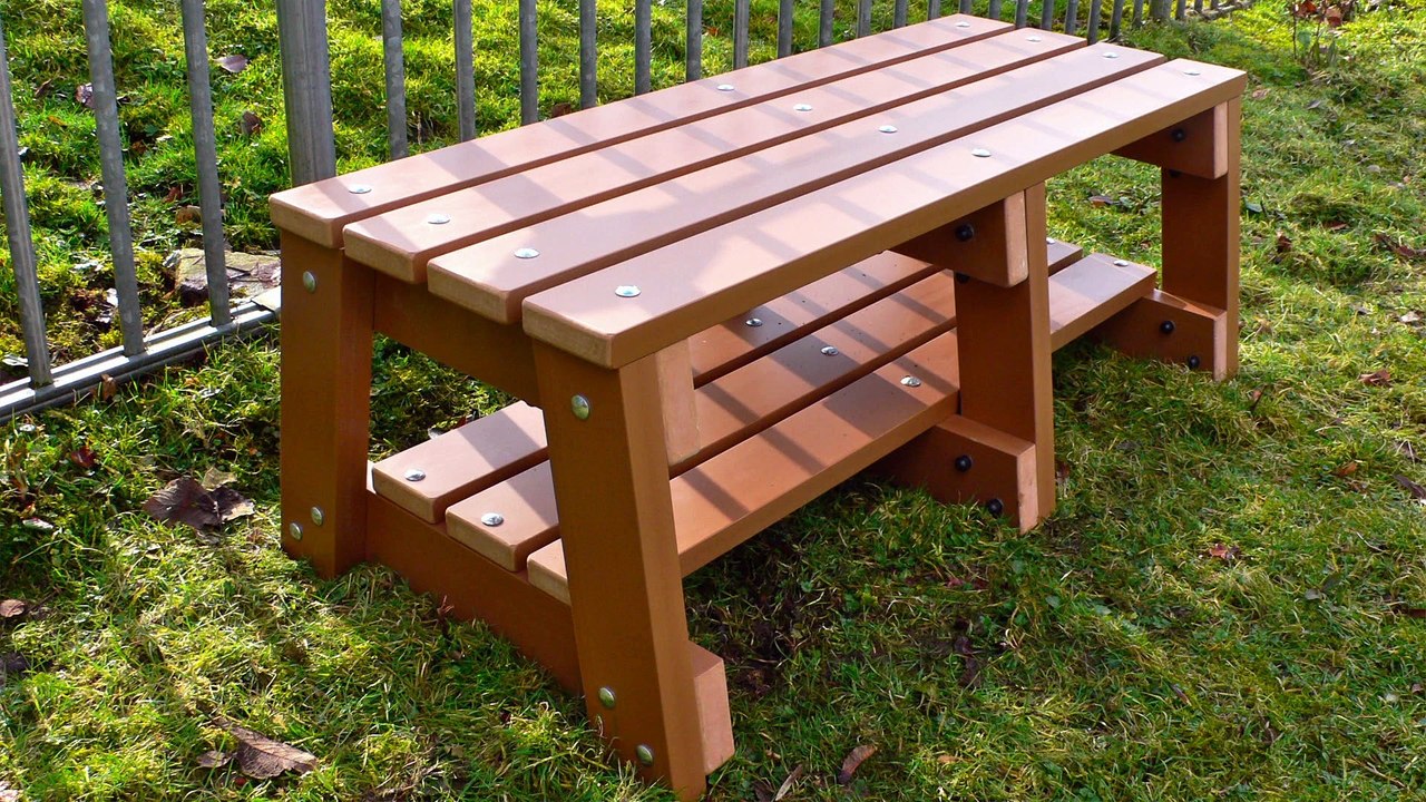 Recycled Plastic Sports Bench - Thames Range