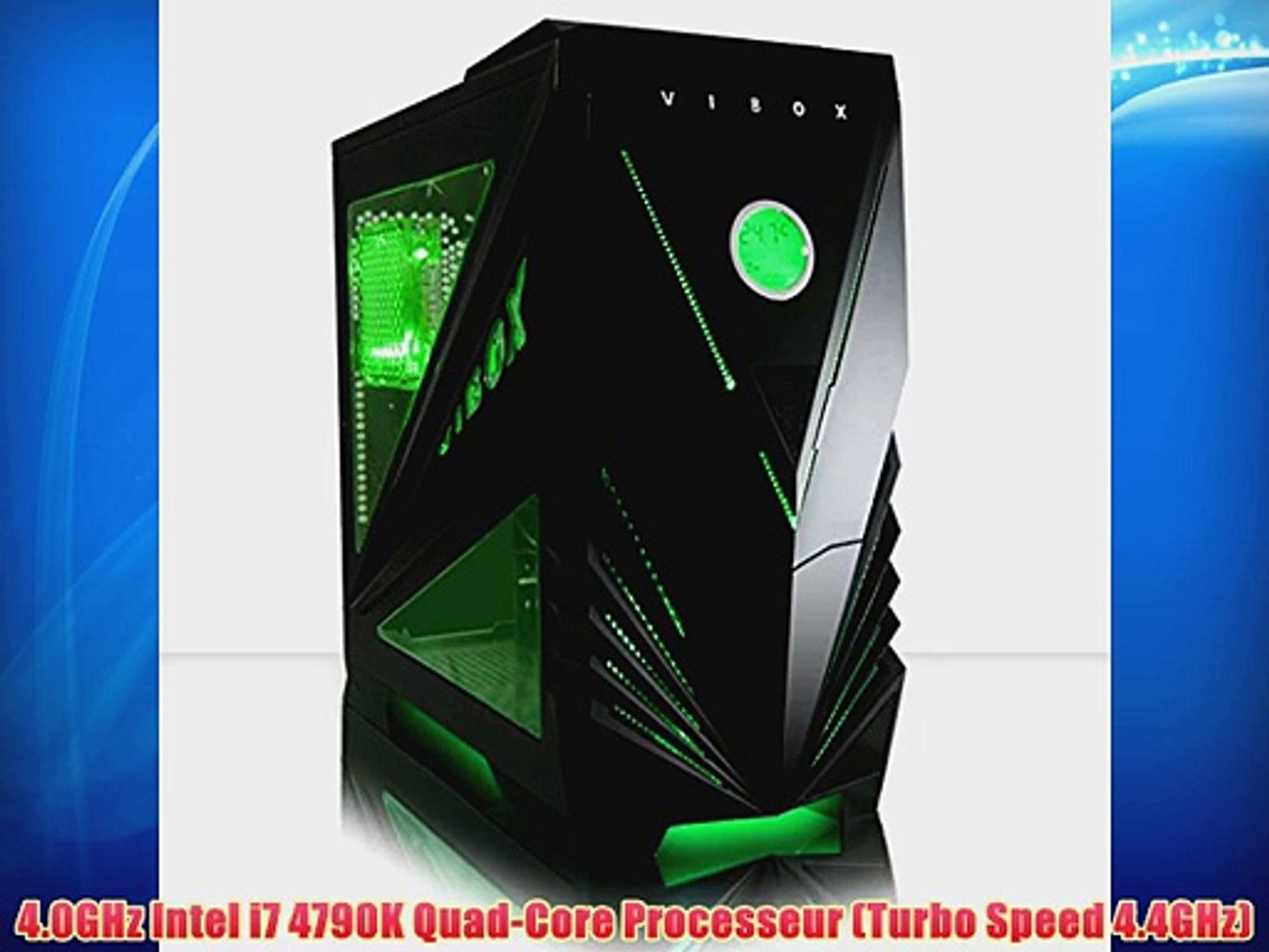 ⁣VIBOX Fortis 2 - Bureau Famille Gamer Gaming PC Multim?dia Desktop PC USB3.0 Ordinateur de