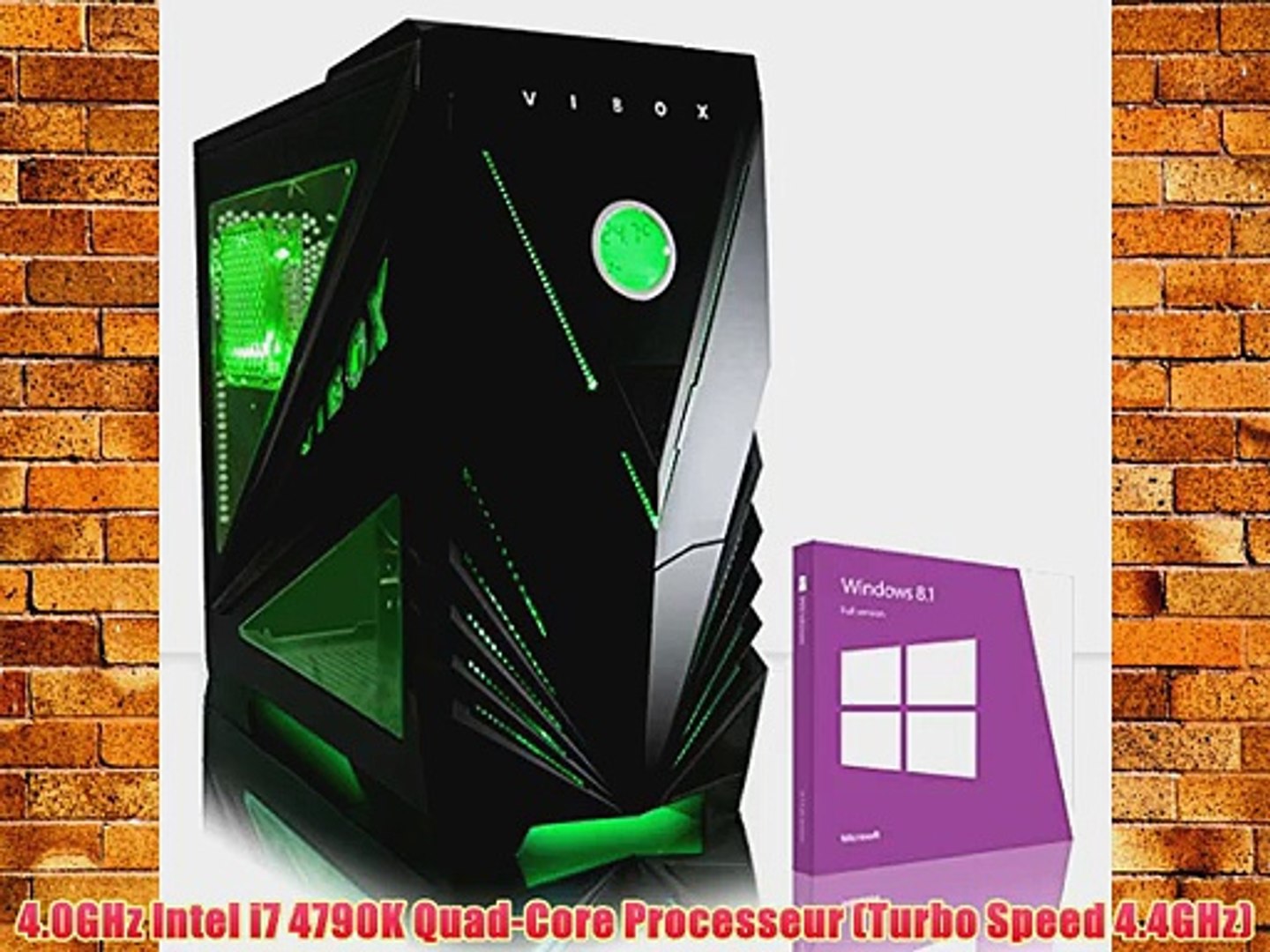 ⁣VIBOX Fortis 14 - Bureau Famille Gamer Gaming PC Multim?dia Desktop PC USB3.0 Ordinateur de