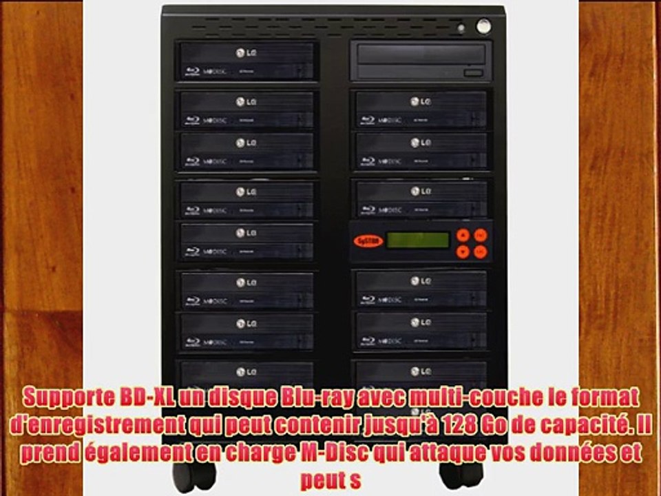 Systor 1 ? 15 Blu-ray Copiateur 16X duplicateur de CD /DVD/ BD/ M-disc et une connexion USB